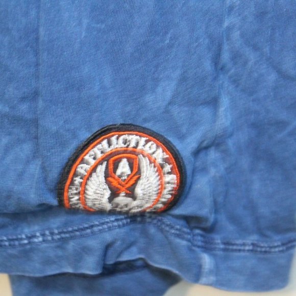 Affliction Chop Shop Slit V-Neck T-Shirt H10923 - Picture 3 of 8